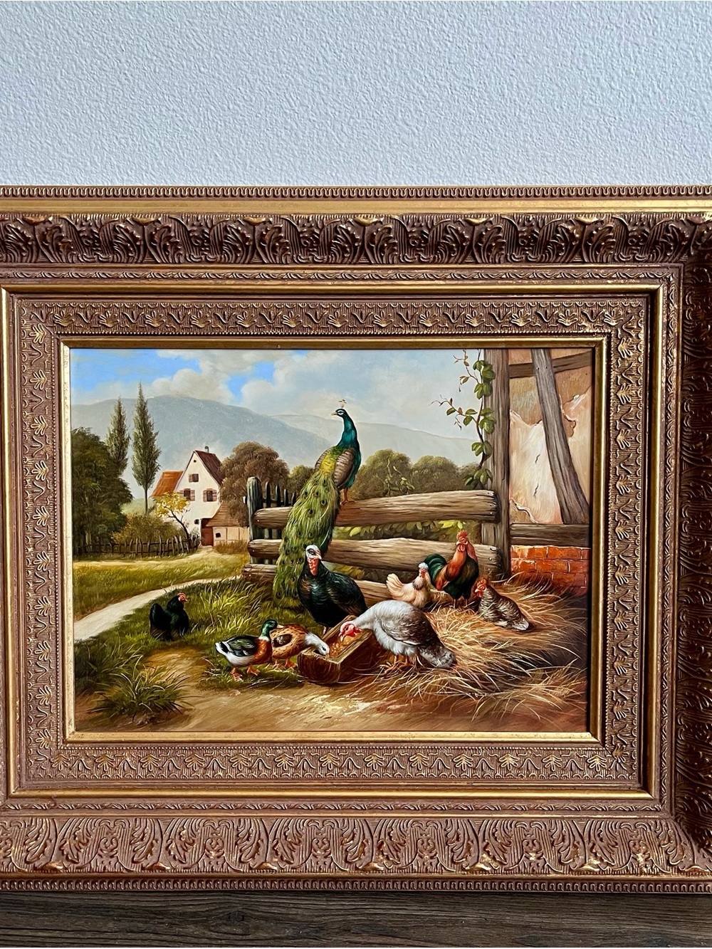 Vintage Artwork By German Artist Peter Muhlbach, 25/30 Inches
